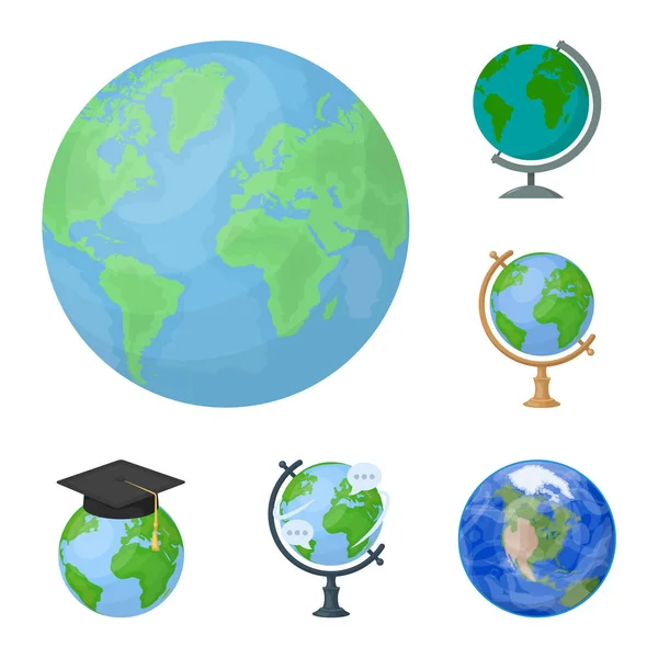 Elkülönített objektum globe és a világ jelképe. Készlet-ból világ és a föld vektor ikon készletek. — Stock Vector