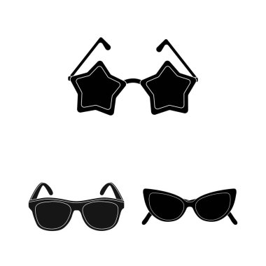 Yaz ve plaj simge vektör tasarımı. Hisse senedi için yaz ve moda vektör simge topluluğu.