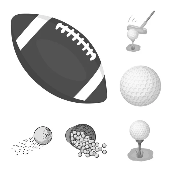 Design vettoriale del segno palla e calcio. Raccolta di palla e pallacanestro stock vettoriale illustrazione . — Vettoriale Stock