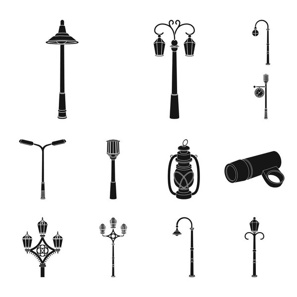 Vector design of moon and holiday icon. Set of moon and ramadan stock vector illustration.