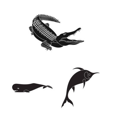 Su ve bırak simge vektör Illustration. Su ve web için sıçrama hisse senedi simgesi.