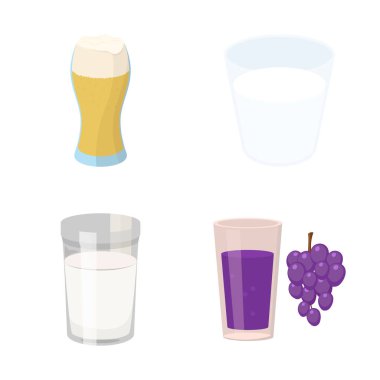 Cam ve Şeffaf logo yalıtılmış nesne. Cam ve hisse senedi için boş vektör ikon koleksiyonu.