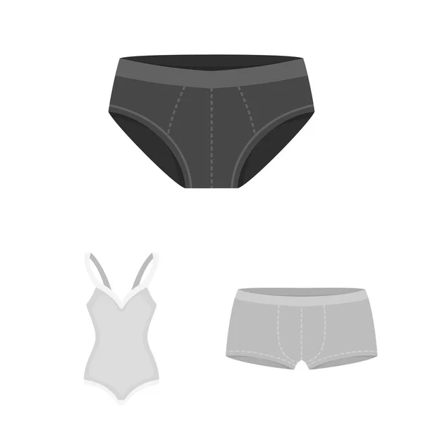 Isolated Object Bikini Fashion Icon Collection Bikini Swimsuit Stock Symbol — Stock Vector