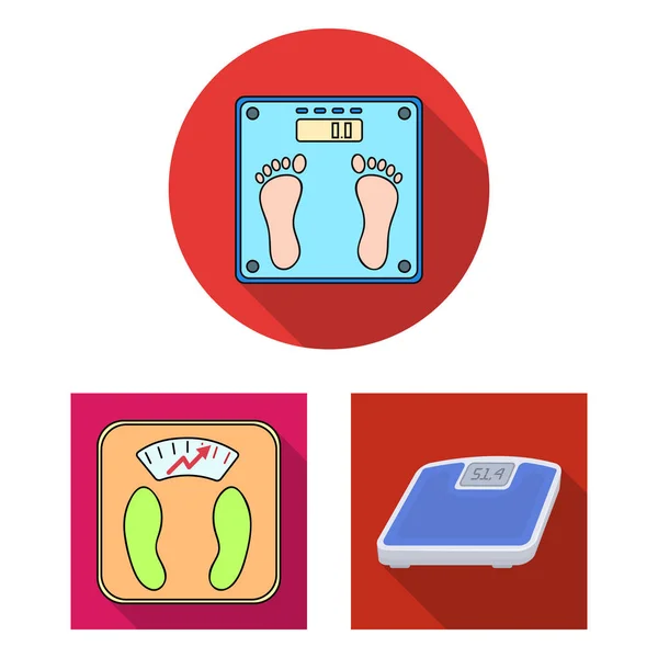 重量とラボのアイコンのベクター デザイン。在庫の重量とキッチンのベクトル アイコン集. — ストックベクタ