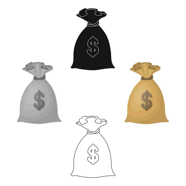 Peníze daru ikona v karikatuře stylu izolovaných na bílém pozadí. Dárcovství a dobročinnost symbol akcií vektorové ilustrace. — Stockový vektor