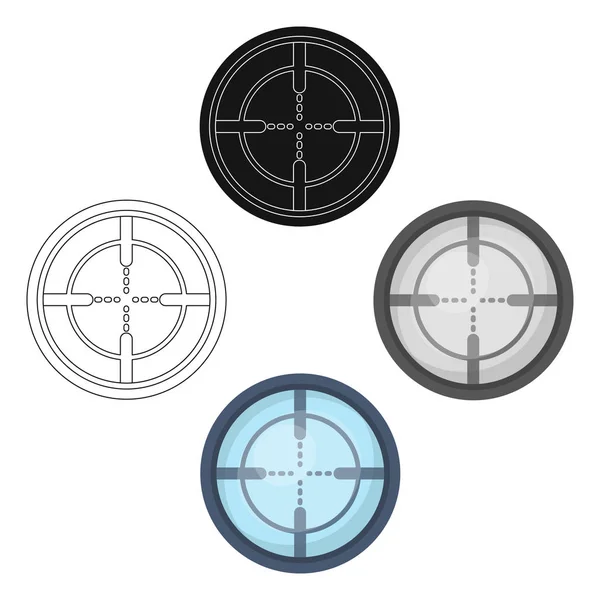 Vision optique.Paintball icône unique dans le style dessin animé vectoriel symbole illustration web . — Image vectorielle
