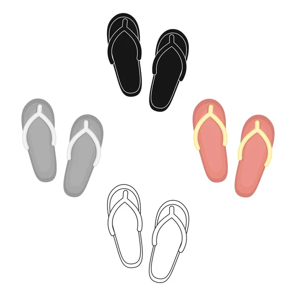 Pantoufles icône de l'illustration vectorielle pour le web et mobile — Image vectorielle