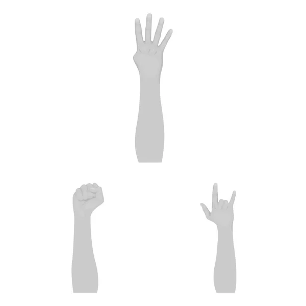 Projekt wektor animowane i kciuk ikona. Zbiór animowanych i gest symbol giełdowy dla sieci web. — Wektor stockowy