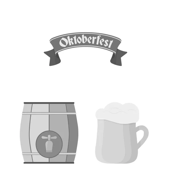 Vectorillustratie van minimale en pint pictogram. Verzameling van minimale en ambachtelijke voorraad vectorillustratie. — Stockvector