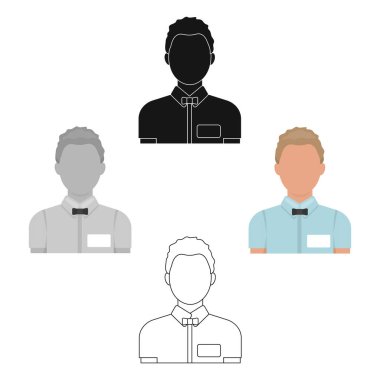 Beyaz arka plan üzerinde izole karikatür tarzı boks hakem simgesini. Boks sembol stok vektör çizim.