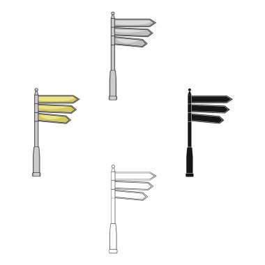 İşareti karikatür tarzı tek simge. Vektör simge stok çizimde web işareti.