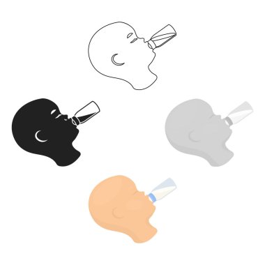 Beyaz arka plan üzerinde izole karikatür tarzı beslenme simgesini. Gebelik sembol stok vektör çizim.