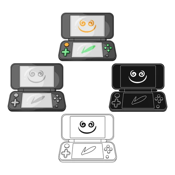 Spielkonsole einzigen Symbol in Cartoon, schwarz, Umriss Stil für design.car Wartung Station Vektor Symbol Stock Web-Illustration. — Stockvektor