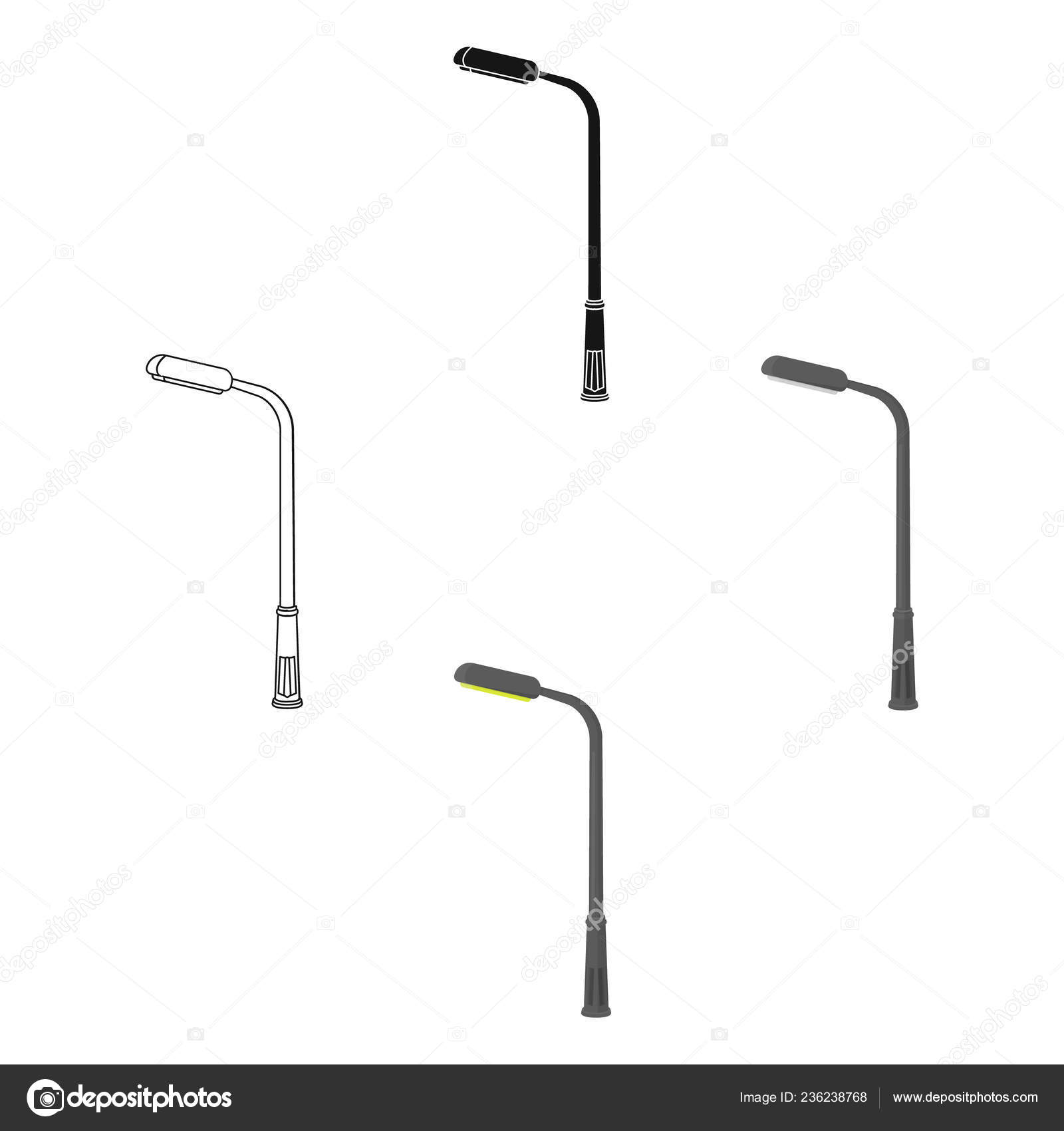 modern street lamp