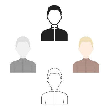 Çocuk kutsal kişilerin resmi çizgi film. Tek avatar, sevgiyle simgesinden büyük avatar çizgi film.