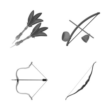 El ve kabile simge vektör tasarımı. El ve doğa hisse senedi vektör çizim seti.