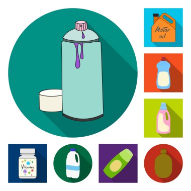 Plastik ve konteyner logo vektör Illustration. Plastik ve ambalaj hisse senedi simgesi için web topluluğu.