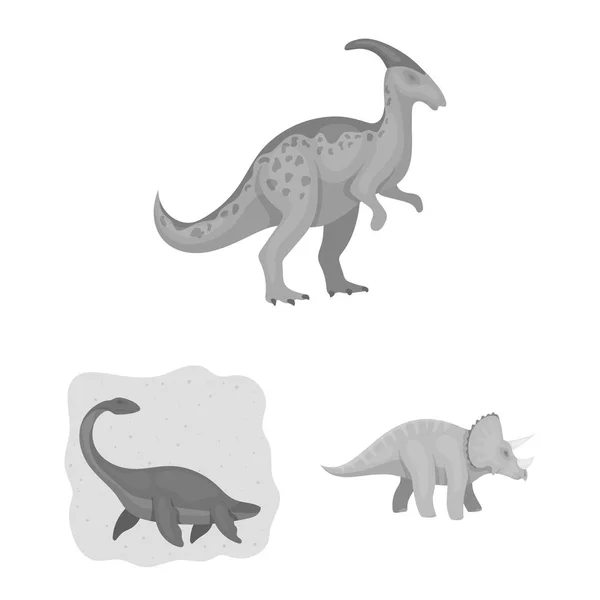 Vektorové ilustrace zvířat a znak symbolu. Kolekce zvířat a staré burzovní symbol pro web. — Stockový vektor