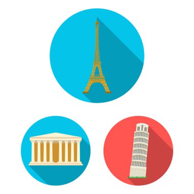 Bina ve şehir logo vektör Illustration. Bina ve hisse senedi için iş vektör simge kümesi.