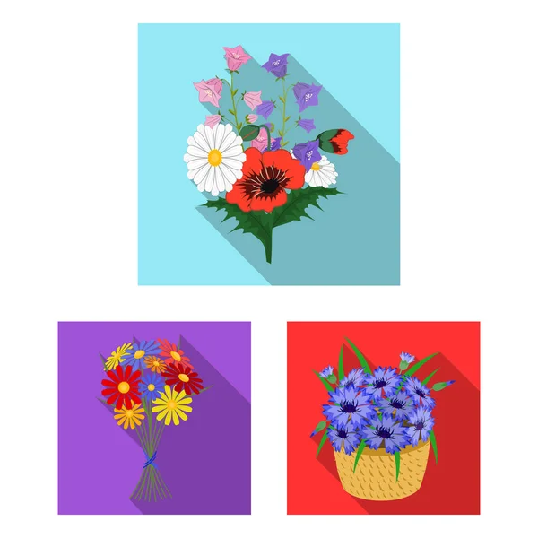 Ilustración vectorial del signo de primavera y corona. Conjunto de primavera y flor stock vector ilustración . — Archivo Imágenes Vectoriales