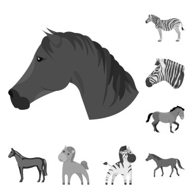 Tırıs ve çalışıyor logonun vektör tasarımı. Tırıs ve clipart vektör simgesini hissenin topluluğu.
