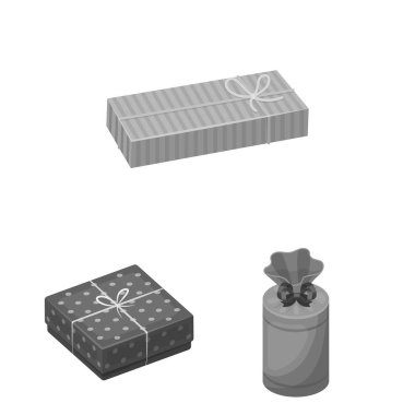 Karton ve teslimat simge vektör Illustration. Karton ve etiket stok vektör çizim seti.