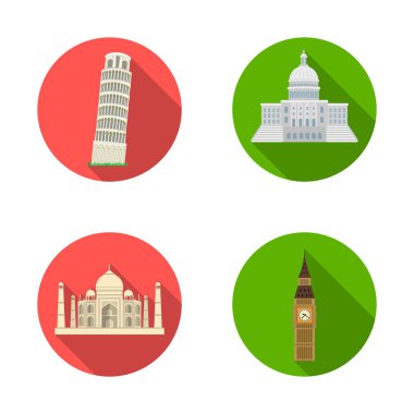 Bina ve şehir simge vektör tasarımı. Bina ve web için iş hisse senedi simgesi toplama.