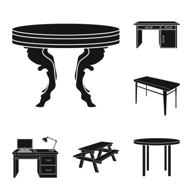 Vektör çizim ve tablo sembolü. Toplama ve ahşap stok vektör çizim.