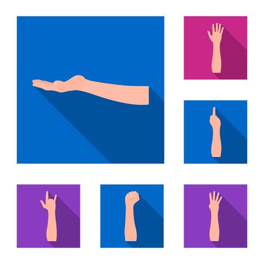 Vektör tasarımı, animasyon ve işaret parmak. Animasyon ve hisse senedi vektör çizim jest topluluğu.