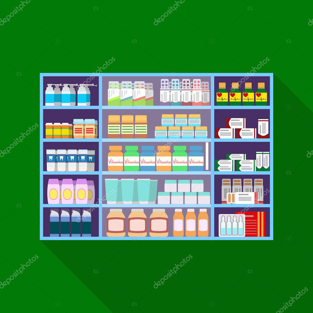Isolated object of hospital and help icon. Collection of hospital and healthcare stock symbol for web.