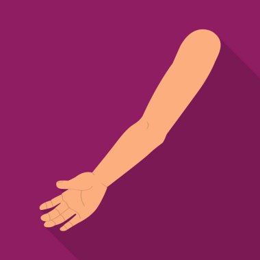 Vücut ve bölümü simge vektör tasarımı. Web için vücut ve anatomi hisse senedi simgesi kümesi.