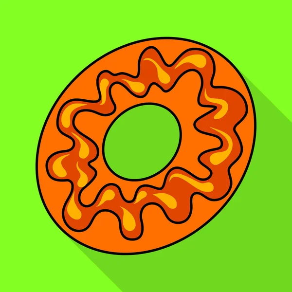 Izolovaný objekt cukrářské a kuchařské ikonu. Cukrovinky a barevné burzovní symbol pro web. — Stockový vektor