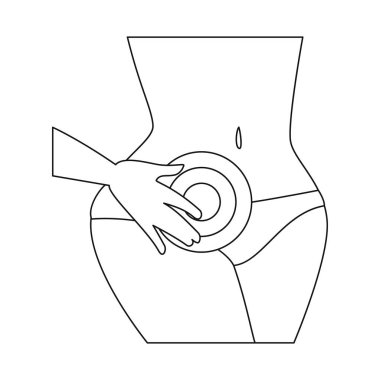 Kemik ve iltihap işareti vektör Illustration. Kemik ayarla ve stok için vektör simge yara.