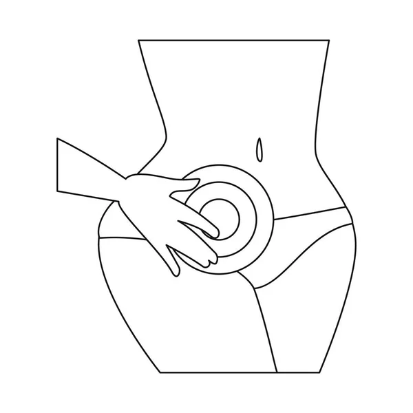 Vektorillustration Ben Och Inflammation Tecken Uppsättning Ben Och Såret Vektor — Stock vektor