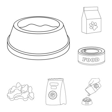 Gıda ve teneke simge vektör Illustration. Gıda ve şişe hisse senedi vektör çizim topluluğu.