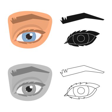 Vücut ve bölümü logo vektör Illustration. Vücut ve anatomi hisse senedi simgesi için web topluluğu.