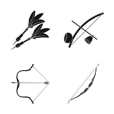 El ve kabile simge vektör Illustration. Hisse senedi için el ve doğa vektör simge topluluğu.