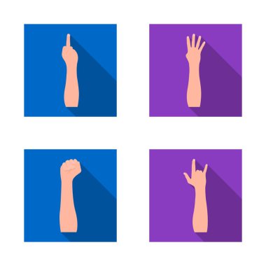 Vektör tasarımı, animasyon ve işaret parmak. Animasyon ve web için hisse senedi simgesi jest kümesi.