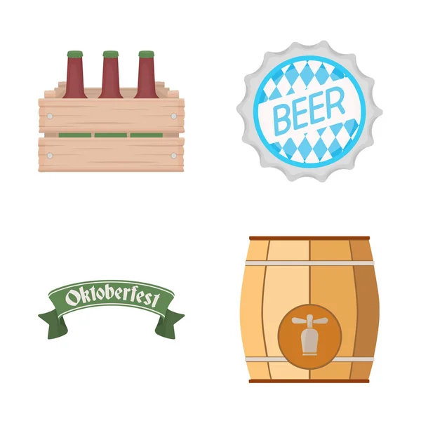 Illustrazione vettoriale del simbolo minimo e della pinta. Set di icone vettoriali minimali e artigianali per magazzino . — Vettoriale Stock