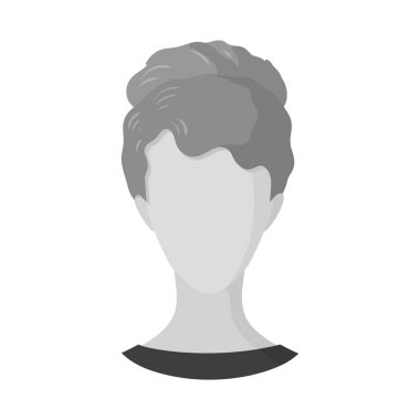 Isolated object of avatar and dummy icon. Collection of avatar and image stock symbol for web.