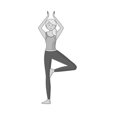 Kadın ve vücut simgesi yalıtılmış nesne. Kadın ve stil stok vektör çizim seti.