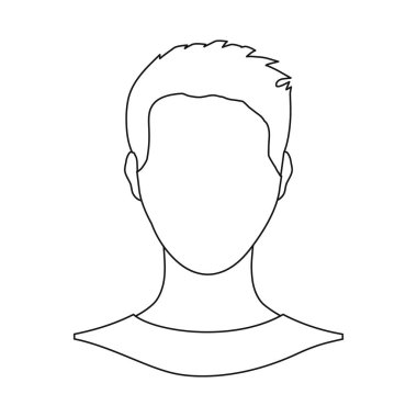 Avatar ve kukla simge vektör Illustration. Avatar ve görüntü hisse senedi vektör çizim topluluğu.