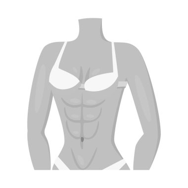 Kas ve hücreleri logo vektör tasarımı. Kas ve anatomi hisse senedi vektör çizim seti.