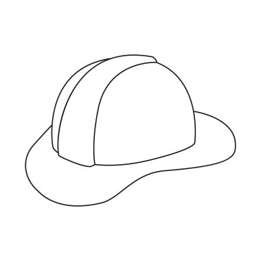 Şapkalar ve napper sembolü yalıtılmış nesne. Hisse senedi için başlıklar ve kask vektör simge kümesi.