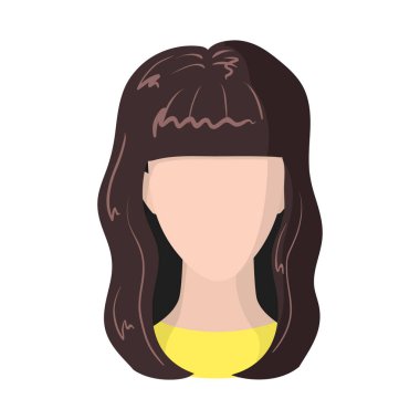 Avatar ve kukla simgesinin yalıtılmış nesnesi. Avatar ve görüntü stok vektör illüstrasyon seti.