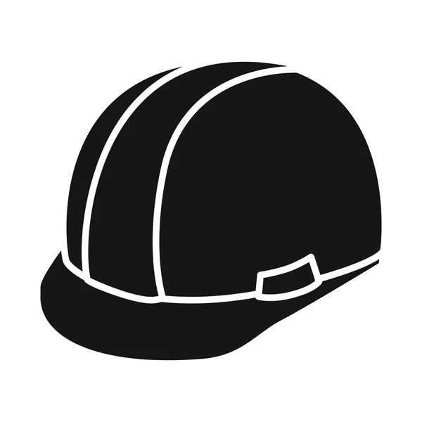 Diseño vectorial de la cabeza y el símbolo de la siesta. Colección de sombreros y casco símbolo de stock para web . — Vector de stock