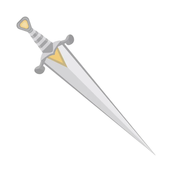 Ilustracja wektorowa logo miecz i sztylet. Zestaw miecz i broń symbol giełdowy dla sieci web. — Wektor stockowy