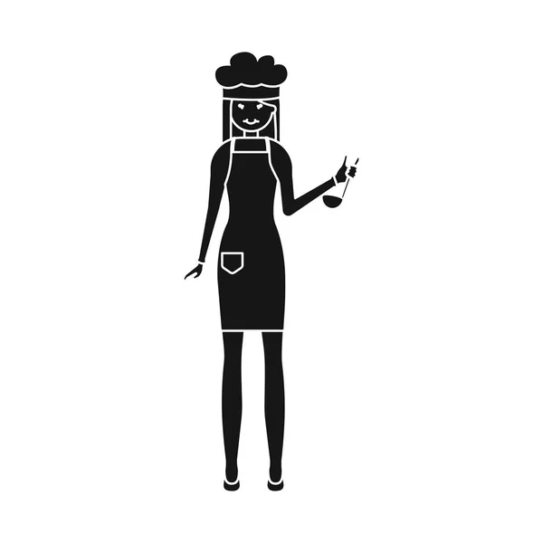 Illustration vectorielle de la femme et signe du corps. Ensemble de femme et de style stock symbole pour le web . — Image vectorielle