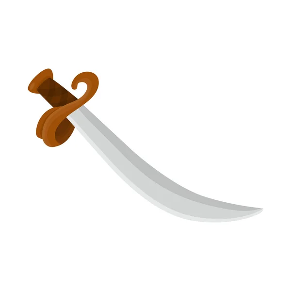 Wyizolowany przedmiot miecz i sztylet symbol. Zestaw miecz i ikona wektor broni na czas. — Wektor stockowy