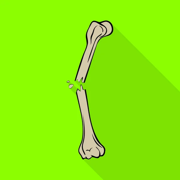 骨骼和骨骼符号的孤立对象。一套骨头和人的股票向量例证. — 图库矢量图片
